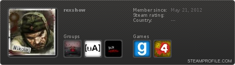 Steamprofile badge by Steamprofile.com